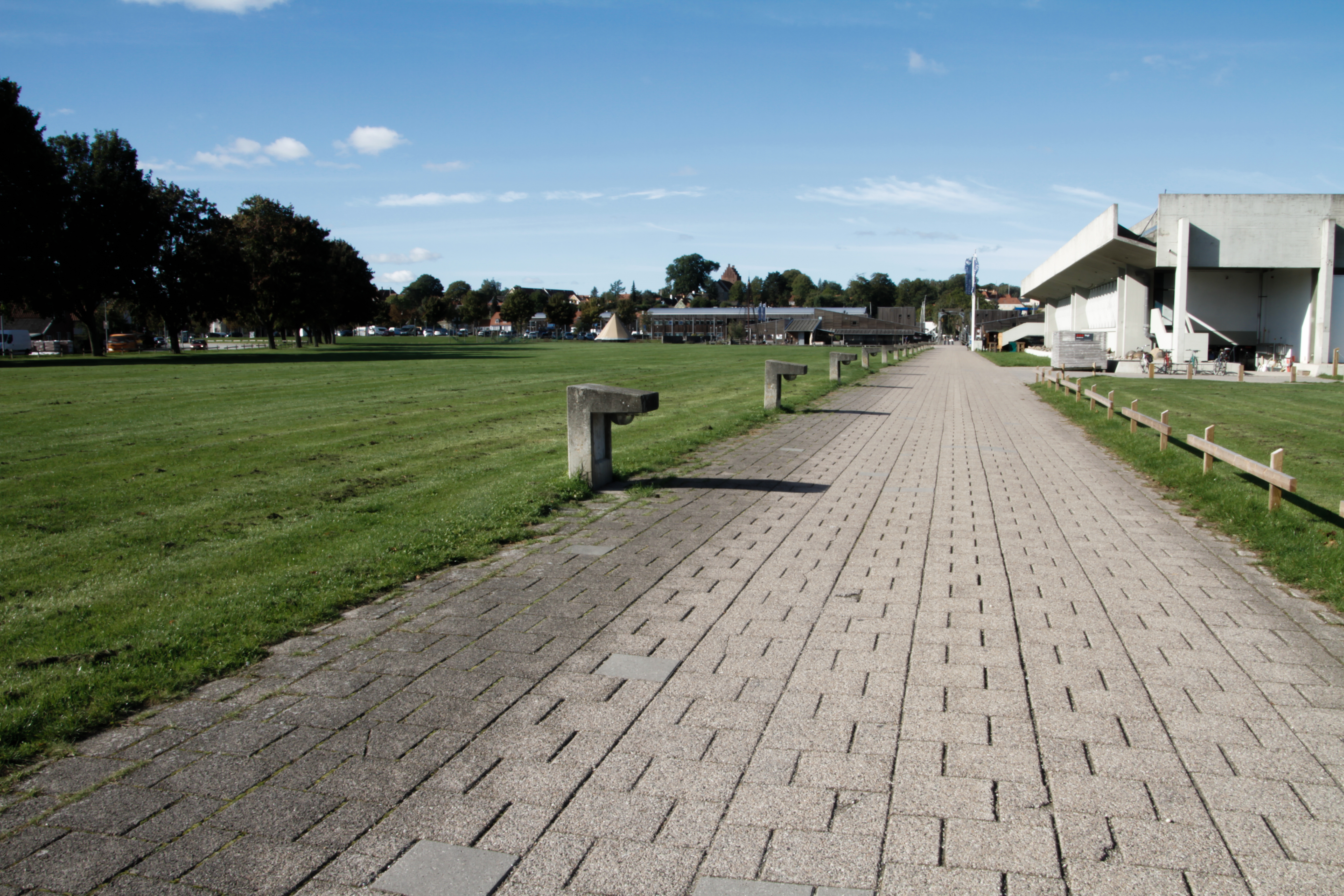Havneparken med Museumsøen i baggrunden