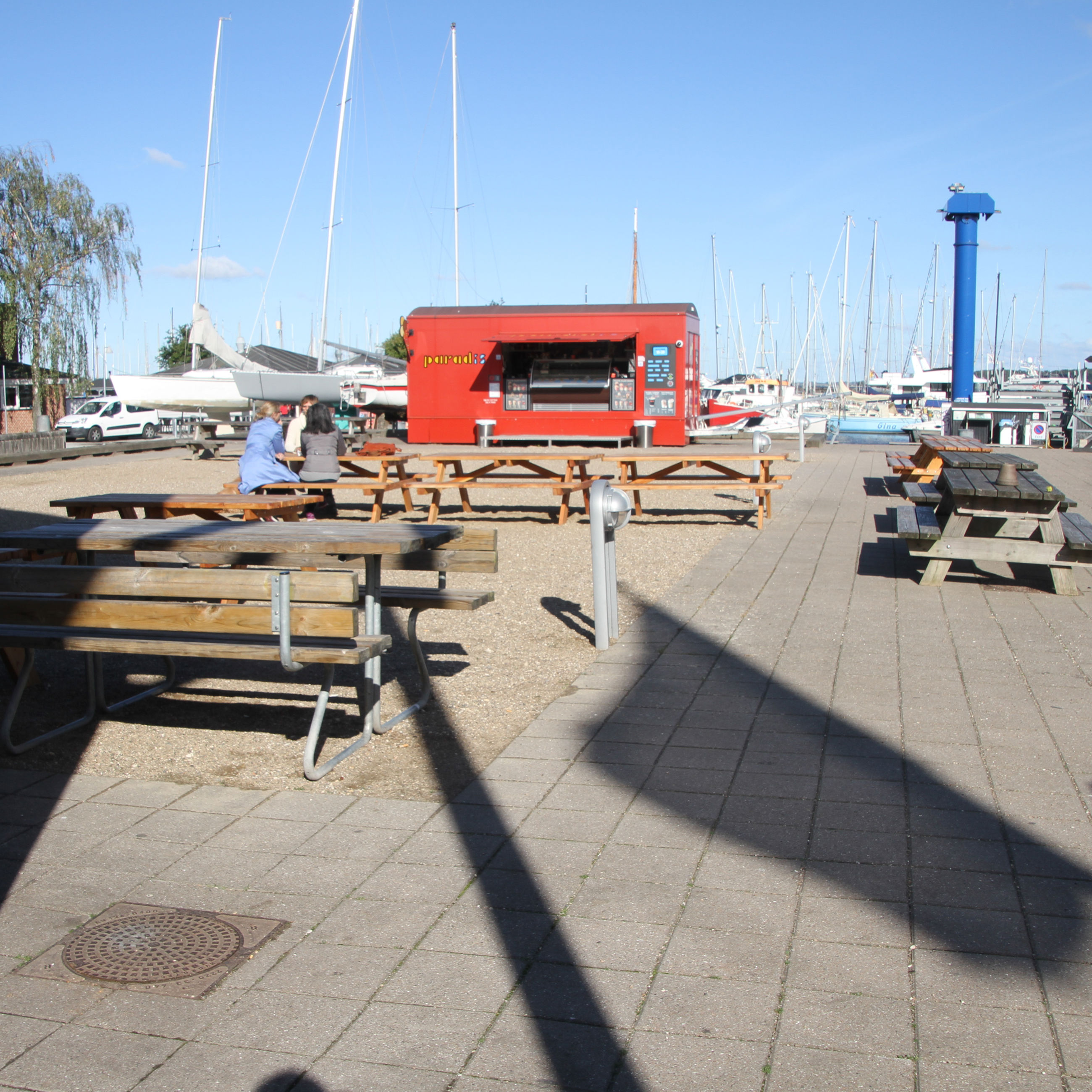 Området til venstre for Snekken mod vandet