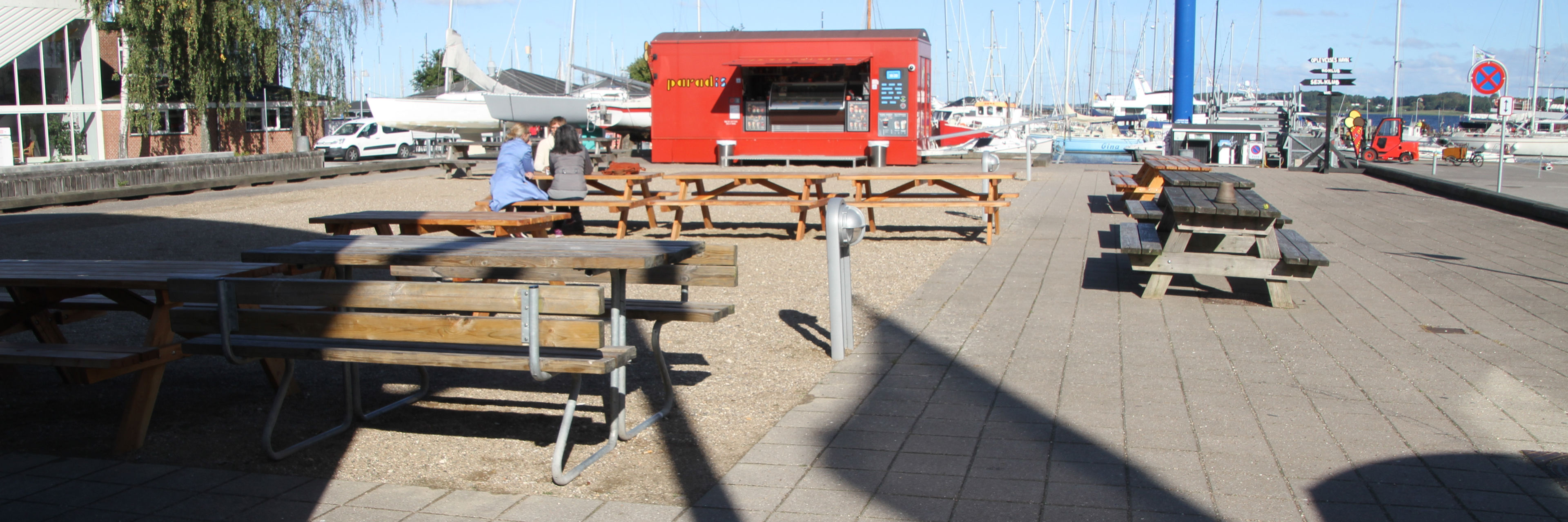 Området til venstre for Snekken mod vandet